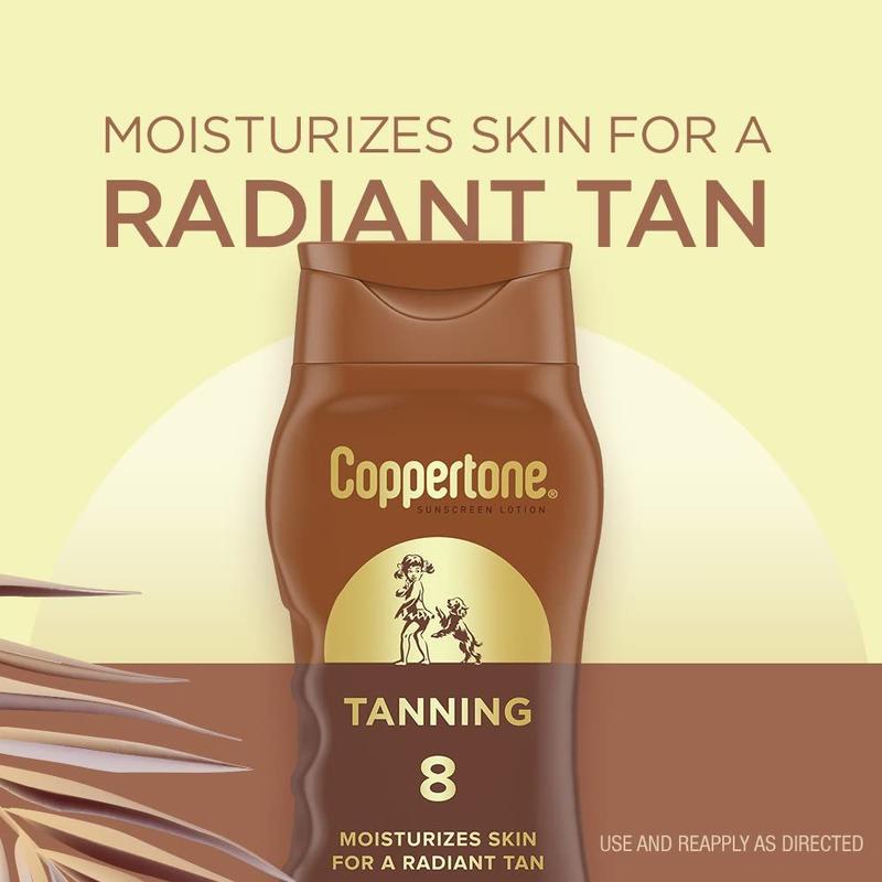 Loção Protetora Solar Coppertone Tanning SPF 8 - 240ml (2 Unidades